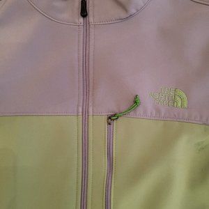 The North Face gray and green jacket